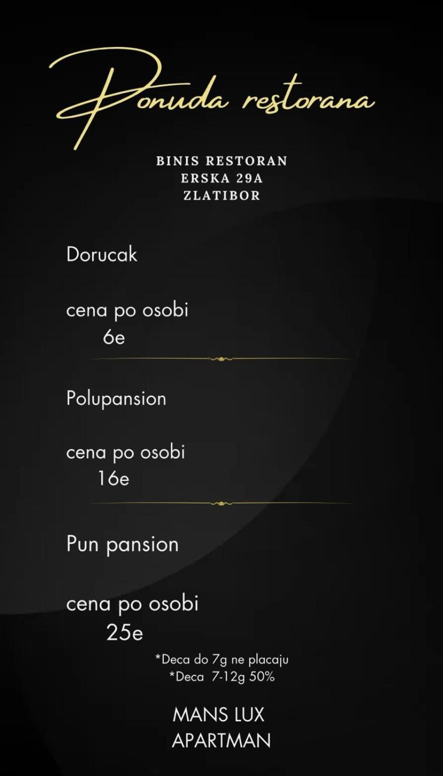 Mans Lux 8 Apartman Ζλάτιμπορ Εξωτερικό φωτογραφία